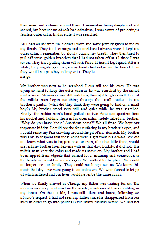 My brother and I had been ripped fromn the objects that carried love, meaning and connection to the family we would never see again.